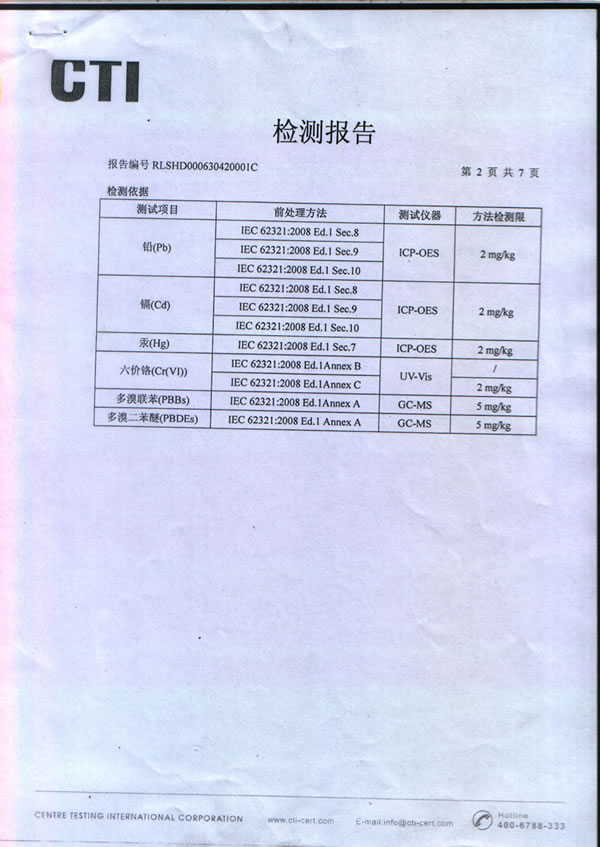 檢測報(bào)告